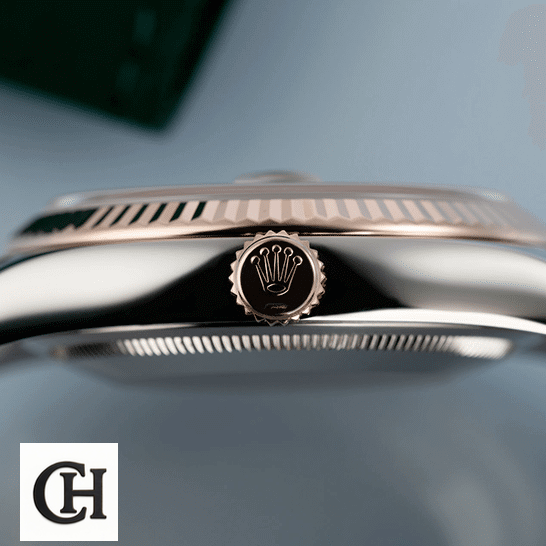 Rolex Datejust 126231 "Everose Motif Fluted" Detailed Rolex Datejust Sundust 126331-0010 Rose Gold Fluted Bezel & Crown Pusher