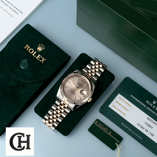 Rolex Datejust 126331-0010 "Sundust" Precision Rolex Datejust Sundust 126331-0010 Two Tone Bracelet and Rolex Service Card