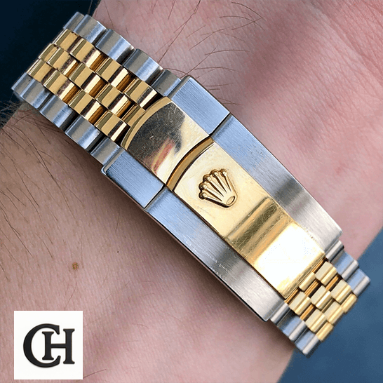Rolex Datejust 126333 Black Jubilee Premium Rolex Datejust 126333 Yellow Gold Steel Jubilee on the wrist