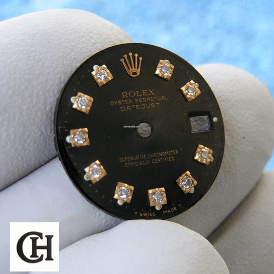 Rolex Datejust 12633BKDJ Rolex Datejust 12633BKDJ Black Dial Diamond Dot on his hands