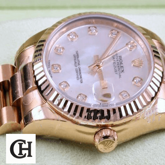Rolex Datejust 278275 Mother Of Pearl Masterpiece Rolex 178275 Rose Gold Diamond White Dial in the box