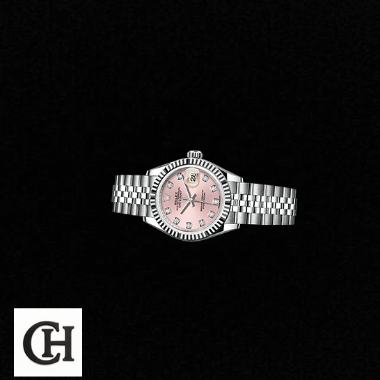 Rolex Lady-Datejust 279174-0003 Pink Dial Ultra Rolex Datejust 279174 Pink Dial Jubilee black background