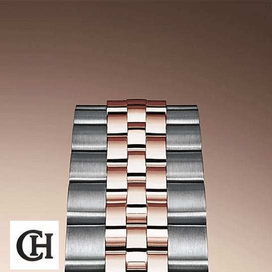 Rolex Datejust 126231 "Everose Motif Fluted" Detailed rolex datejust 279381RBR everose gold diamond automatic sundust with diamond dial jubilee bracelet 1 Rolex Datejust 36 126231-0033 Two-Color Rose Gold and Steel Jubilee Bracelet