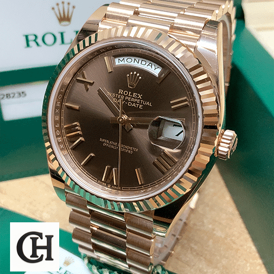 Rolex Day-Date 118139 Rolex Day-Date 40 228235-0002 Stainless Steel With Rose Gold