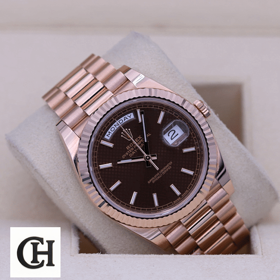 Rolex Day-Date 228235 Rolex Day-Date 228235 Black Dial in the Rolex box