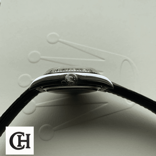 Rolex Day-Date 118139-0004 Rolex Day-Date 118139-0004 V5 Stainless Steel Crown Pusher Right Side