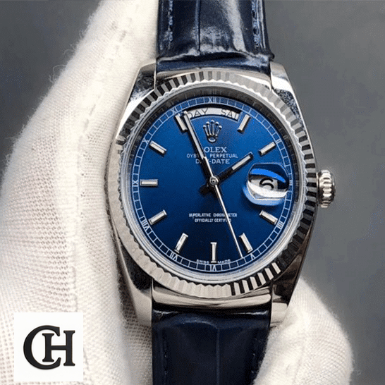 Rolex Day-Date 118139-0004 Rolex Day-Date 118139-0004 V5 Blue Dial Steel Bezel