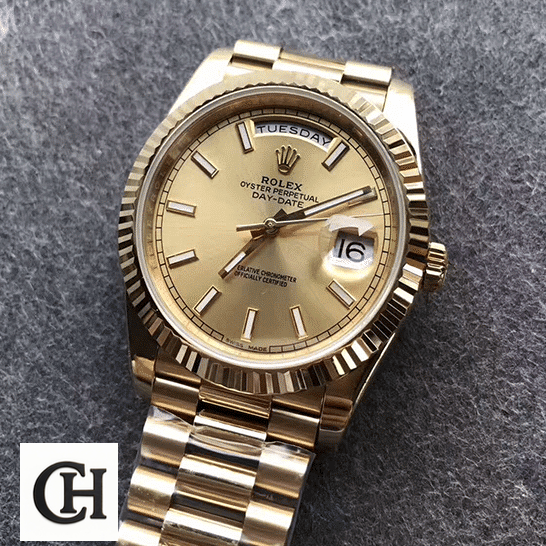 Rolex Day-Date 228238 Rolex Day-Date 40 228238-0003 EW Yellow Gold Champagne Dial
