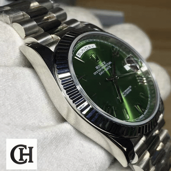 Rolex Day-Date 228239-0033 Rolex Day-Date Olive Green 228239 Stainlees Steel Case