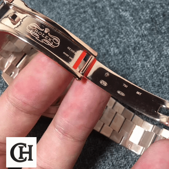 Rolex Day-Date 228235-0016 Rolex Day-Date 228235 AR Stainless Steel With Rose Gold Open Fold Clasp