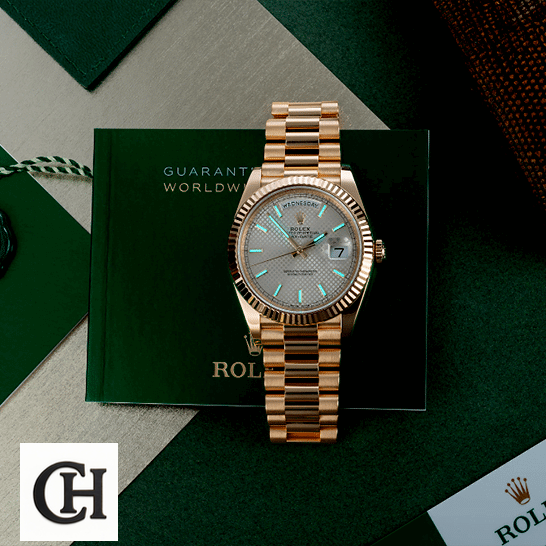 Rolex Day-Date 228238-0004 Rolex Day-Date 228238 rReplica Luminous Dial & Guarantee Card