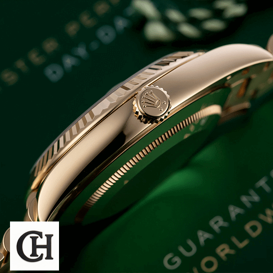 Rolex Day-Date 228238-0004 Rolex Day-Date 228238 Yellow Gold Case & Crown Pusher