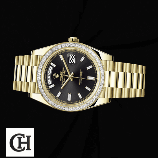 Rolex Day-Date 228398TBR Rolex Day-Date 40 228238-0007 Gem-Set Bezel