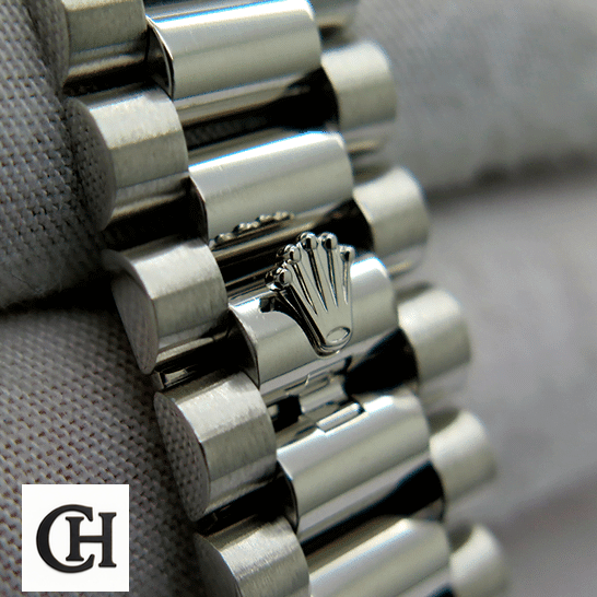 Rolex Day Date II 218206 Stainless Steel Jubilee Bracelet