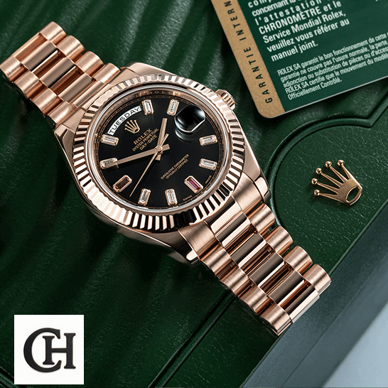 Rolex Day-Date II 218235 On the green Rolex box Rolex Day-Date II 218235