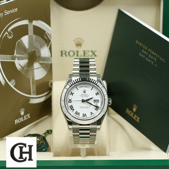 Rolex Day-Date II 218239 in the Rolex Box & Instructions for Use