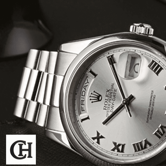 Rolex Day-Date II 218239 White Romen Numerial Dial