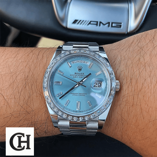 Rolex Day-Date 228396TBR Rolex Day-Date 228396TBR001 on is arm
