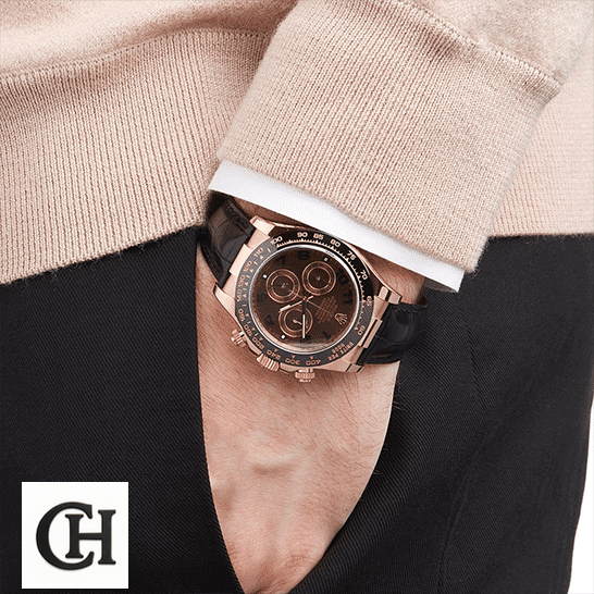 Rolex Cosmograph Daytona 116515LNBR Precision rolex daytona cosmograph 116515LNBR rose gold black dial Rolex Daytona Cosmograph 116515LNBR Rose Gold Black Leather Bracelet