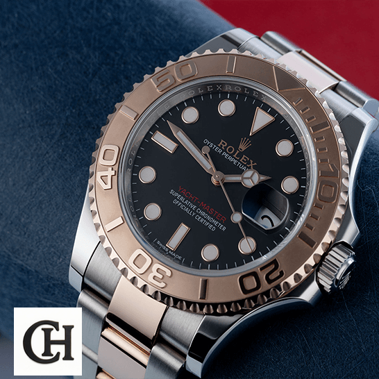 Rolex Yacht-Master 116621-0002 Collector’s rolex yacht master 116621 rose gold automatic brown dial gold unitedluxurynet 1 Rolex Yatch Master 116621 Rose Gold on fabric