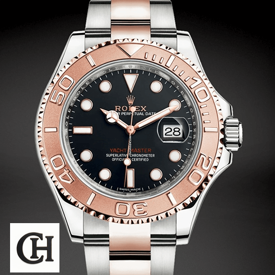 Rolex Yacht-Master 116621-0002 Collector’s rolex yacht master 116621 rose gold automatic brown dial unitedluxurynet 1 Rolex Yacht Master 116621 Rolse Gold Black Dial black background