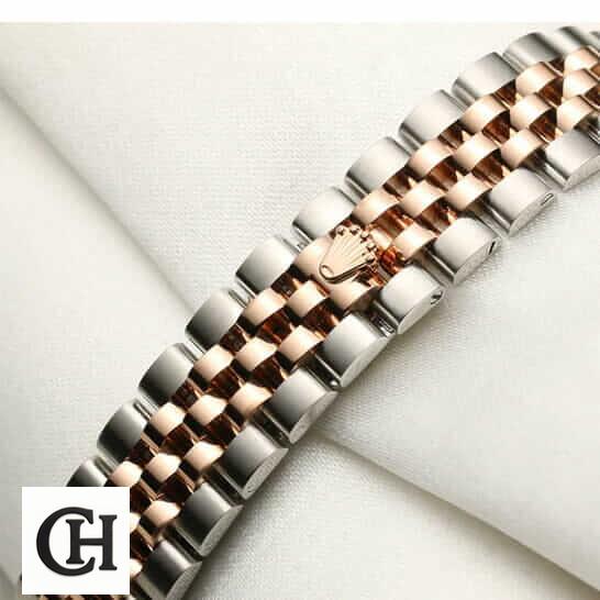 Rolex 279171 Stainless Steel Jubilee bracelet on rolex logo