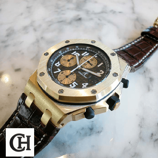 Audemars Piguet Royal Oak Offshore 26007BA.OO.D088CR.01 Audemars Piguet Royal Oak Brown Dial crown / push button