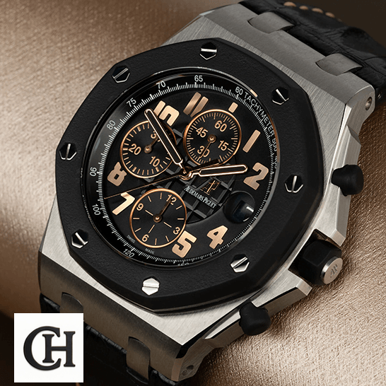 Audemars Piguet Audemars Piguet 26298SK.OO_.D101CR.01 Black Dial rose gold background