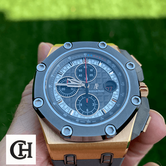 Audemars Piguet Royal Oak Offshore 26568OM.OO.A004CA.01 "Michael Schumacher" Precision audemars piguet royal oak offshore 26568OM.OO.A004CA.01 dial audemars-piguet-royal-oak-offshore-26568OM.OO_.A004CA.01-dial