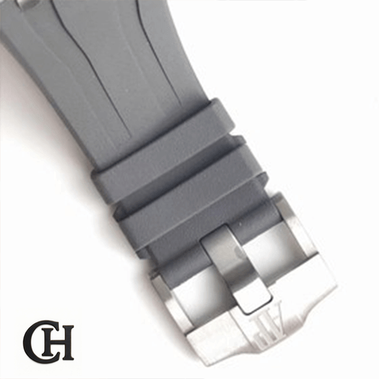 Audemars Piguet Royal Oak Offshore Chronograph 26401RO.OO.A002CA.01 Elite Edition audemars piguet royal oak offshore novelty chronograph 26400IO.OO.A004CA Audemars Piguet 26400IO.OO_.A004CA Grey Rubber Bracelet white background