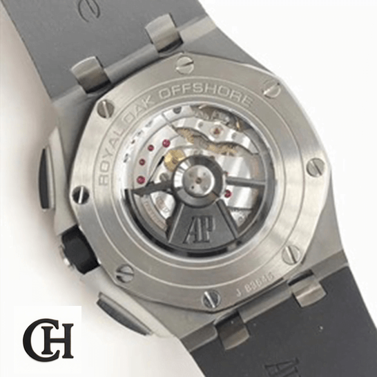 Audemars Piguet Royal Oak Offshore Chronograph 26401RO.OO.A002CA.01 Elite Edition audemars piguet royal oak offshore novelty chronograph 26400IO.OO.A004CA back Audemars Piguet Royak Oak Offshore Stainless Steel Case white background