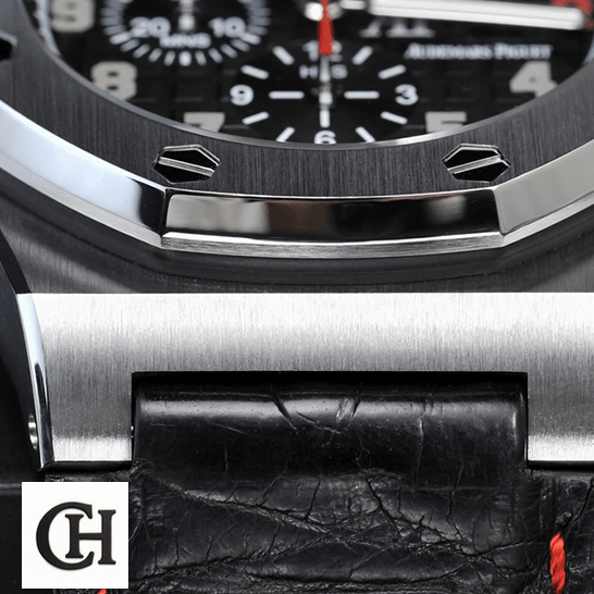 Audemars Piguet Royal Oak Offshore 26133ST.OO.A101CR.01 Audemars Piguet Royal Oak Black Leather Bracelet Steel Case