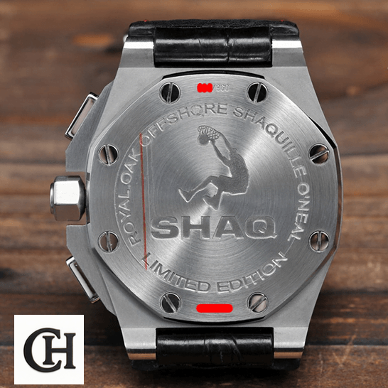 Audemars Piguet Royal Oak Offshore 26133ST.OO.A101CR.01 Audemars Piguet Royal Oak Offshore Shaquille Steel Case wood background