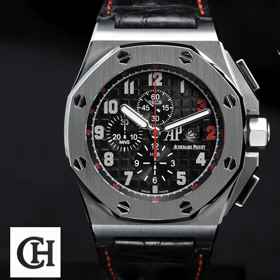 Audemars Piguet Royal Oak Offshore 26133ST.OO.A101CR.01 Audemars Piguet Royal Oak Black Dial black background