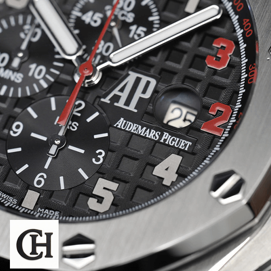 Audemars Piguet Royal Oak Offshore 26133ST.OO.A101CR.01 Audemars Piguet Royal Oak Black Dial red second hand