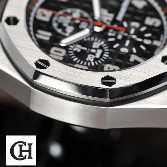 Audemars Piguet Royal Oak Offshore 26133ST.OO.A101CR.01 Audemars Piguet Black Dial Steel Case red second hand