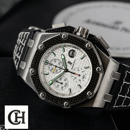 Audemars Piguet Royal Oak Offshore Stainless Steel Bezel on the ap box