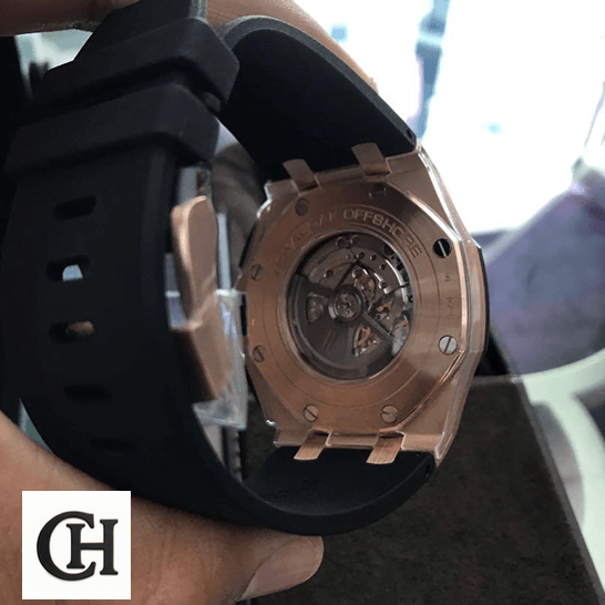 Audemars Piguet Royal Oak Offshore 26208ST.OO.D305CR.01 Audemars Piguet Royal Oak 26401 Black Rubber Bracelet upsdie view