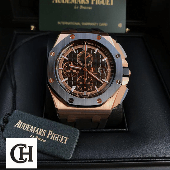 Audemars Piguet Royal Oak Offshore 26208ST.OO.D305CR.01 Audemars Piguet Royal Oak Black Dial in the audemars box