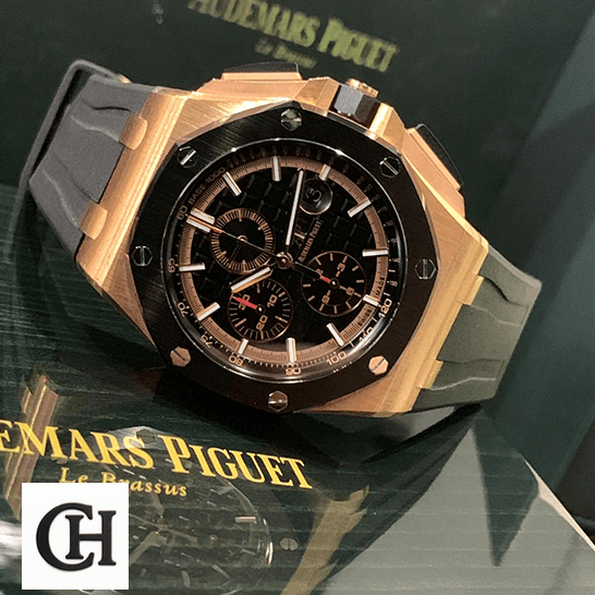 Audemars Piguet Royal Oak Offshore 26208ST.OO.D305CR.01 Audemars Piguet Royal Oak 26401RO.OO_.A002CA.02 on the ap box