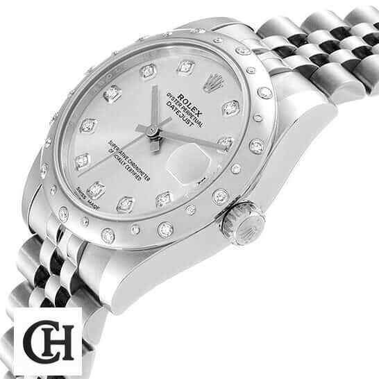 Rolex Datejust Diamond Jubilee Bracelet stainless steel crown