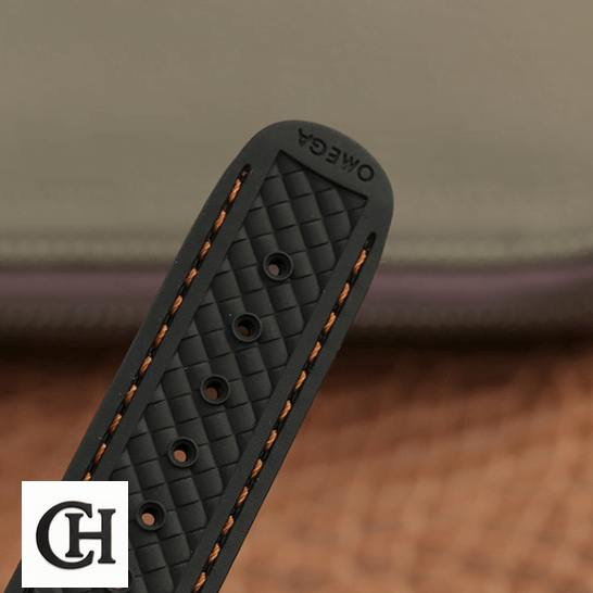 Omega Aqua Terra Black Rubber Bracelet