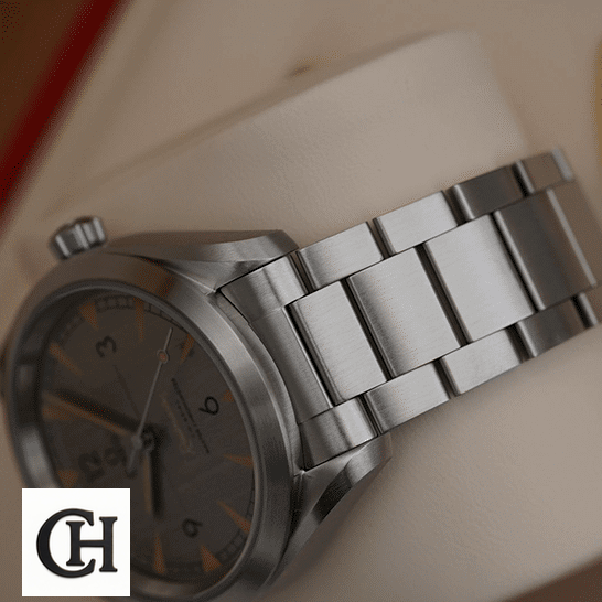 Omega Railmaster Stainless Steel Bracelet in the box
