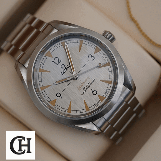 Omega Railmaster White Dial in the box