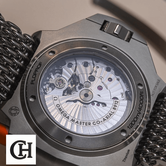 Omega Seamaster Ploprof Titanium 227.90.55.21.99.001 omega seamaster ploprof 227.90.55.21.99.001 back Omega Seamaster Ploprof Stainless Steel Case upside view