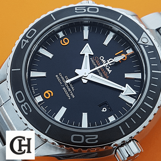 Omega Seamaster Professıonal Black Dial orange background