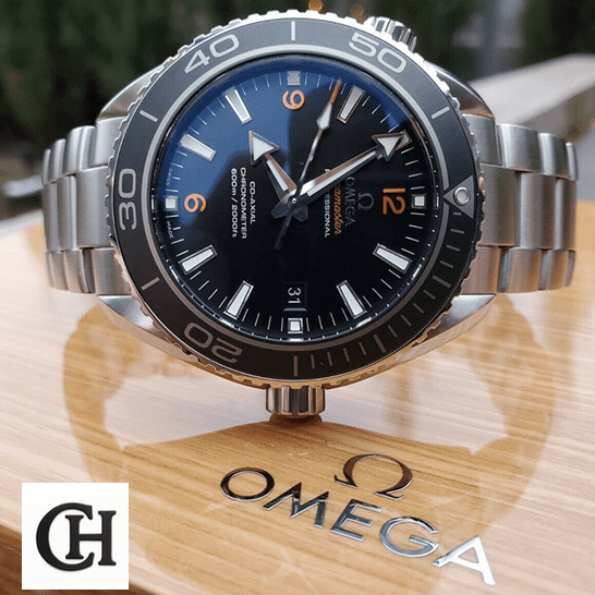 Omega 232.30.46.21.01.003 Seamaster Black Dial & Bezel on the box