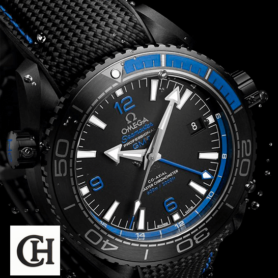 Omega Seamaster Planet Ocean Blue Ceramic Ref. 232.30.42.21.03.001 Ultra omega seamaster planet ocean ceramic 215 92 46 22 01 002 black dial front Omega Seamaster Planet Ocean Black Dial Blue Bezel black background