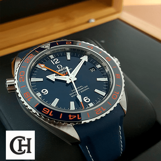 Omega Seamaster GMT 232_32_44_22_03_001 Blue Bezel in the box