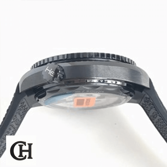 Omega Seamaster 215.92.46.22.01.001 Omega Seamaster Planet Ocean Steel Black Case crown white background